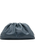 Pre-Loved The Pouch Clutch Leather with Silver Hardware, Blue
