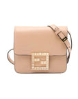 Pre-Loved Fab Crossbody Bag Leather Small with Gold Hardware, Beige