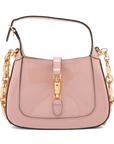 Pre-Loved Jackie 1961 Shoulder Bag Patent Leather Mini with Gold Hardware, Pink