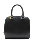 Pre-Loved Pont Neuf Handbag Leather PM with Gold Hardware, Black