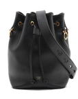Pre-Loved Mon Tresor Bucket Bag Leather Small with Gold Hardware, Black