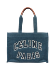 Pre-Loved Cabas Thais Tote Denim Large, Blue