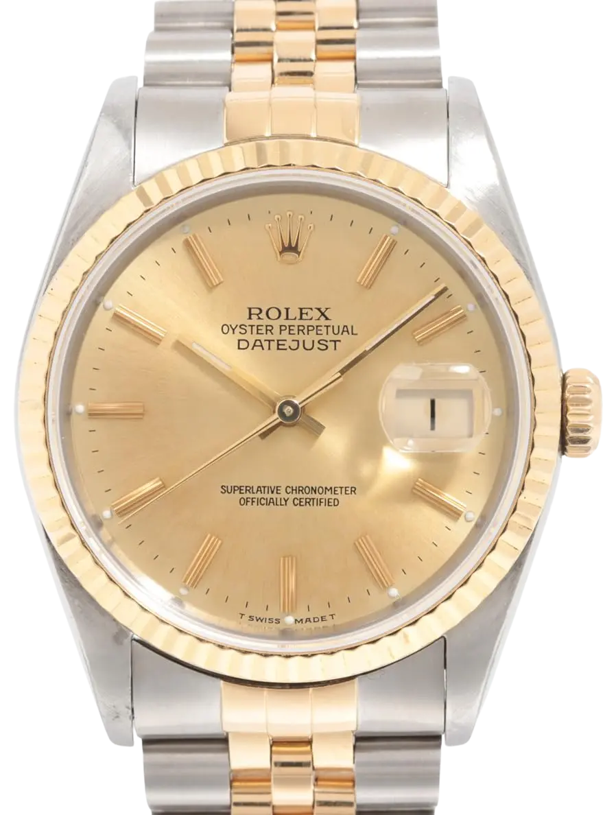 Rolex, Pre-Loved Datejust 16233, Automatic, Steel and Yellow Gold, 36