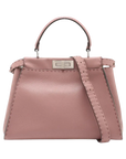 Pre-Loved Peekaboo Handbag Leather with Silver Hardware, Pink