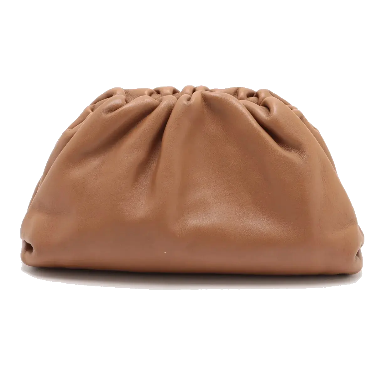 Pre-Loved The Pouch Clutch Leather Mini with Gold Hardware, Tan