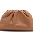 Pre-Loved The Pouch Clutch Leather Mini with Gold Hardware, Tan