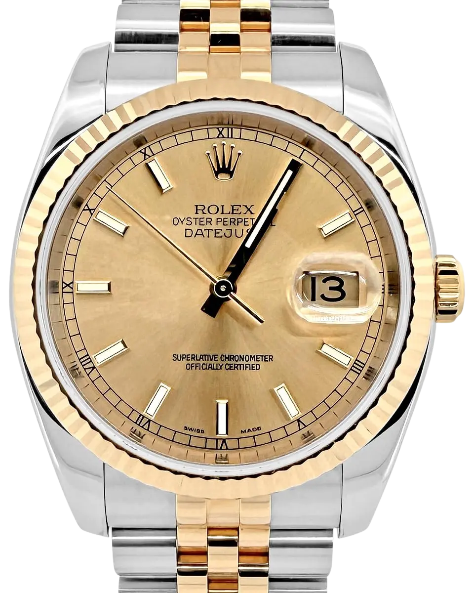 Rolex, Pre-Loved Datejust 116233, Automatic, Steel and Yellow Gold, 36