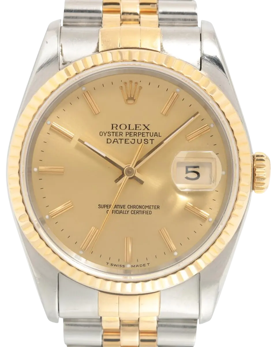 Rolex, Pre-Loved Datejust 16233, Automatic, Steel and Yellow Gold, 36