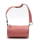 Pre-Loved Blondie Mini Barrel Shoulder Bag Leather Mini with Silver Hardware, Pink