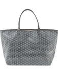 Pre-Loved Saint Louis Tote Goyardine Coated Canvas GM with Silver Hardware, Grey