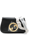 Pre-Loved Blondie Shoulder Bag Leather with Gold Hardware, Black