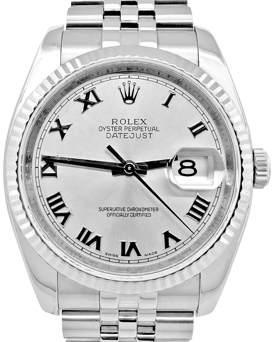 Rolex, Pre-Loved Datejust 116234, Automatic, Steel and White Gold, 36