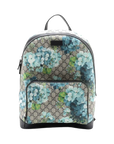 Pre-Loved GG Blooms Backpack Monogram Coated Canvas with Silver Hardware, Beige Multicolor