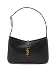 Pre-Loved Le 5 à 7 Hobo Shoulder Bag Leather with Gold Hardware, Black