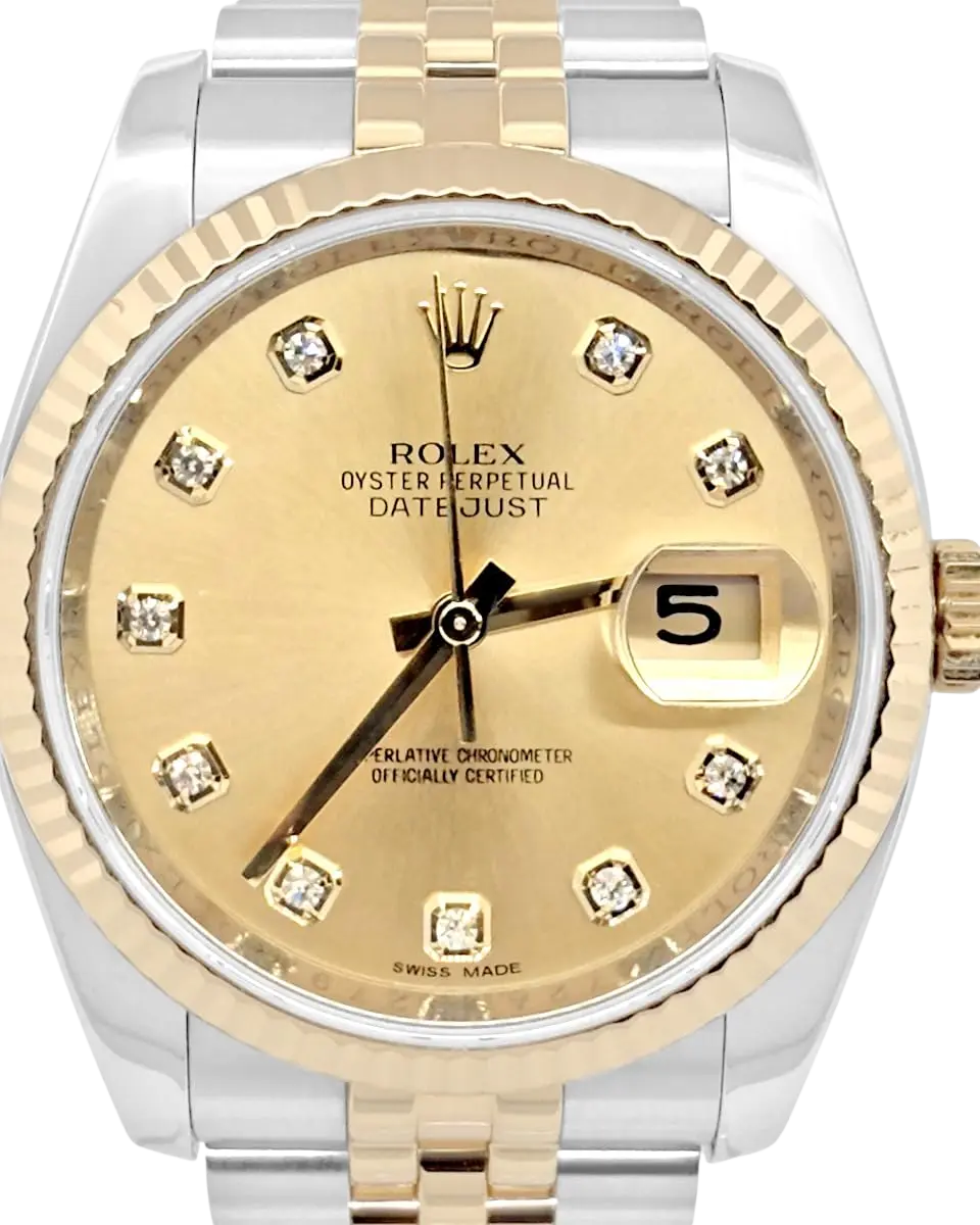 Rolex, Pre-Loved Datejust 116233G, Automatic, Steel and Yellow Gold, 36