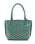 Pre-Loved Anjou Mini Tote Goyardine Coated Canvas Mini, Green