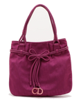 Pre-Loved Diorissimo Tote Oblique Coated Canvas with Silver Hardware, Magenta