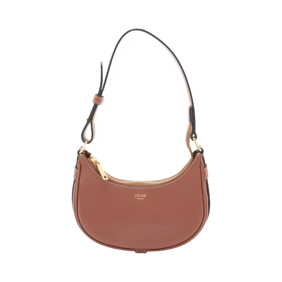 Pre-Loved Ava Shoulder Bag Leather with Gold Hardware, Tan