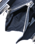 Pre-Loved Peekaboo Handbag Leather Mini with Silver Hardware, Black