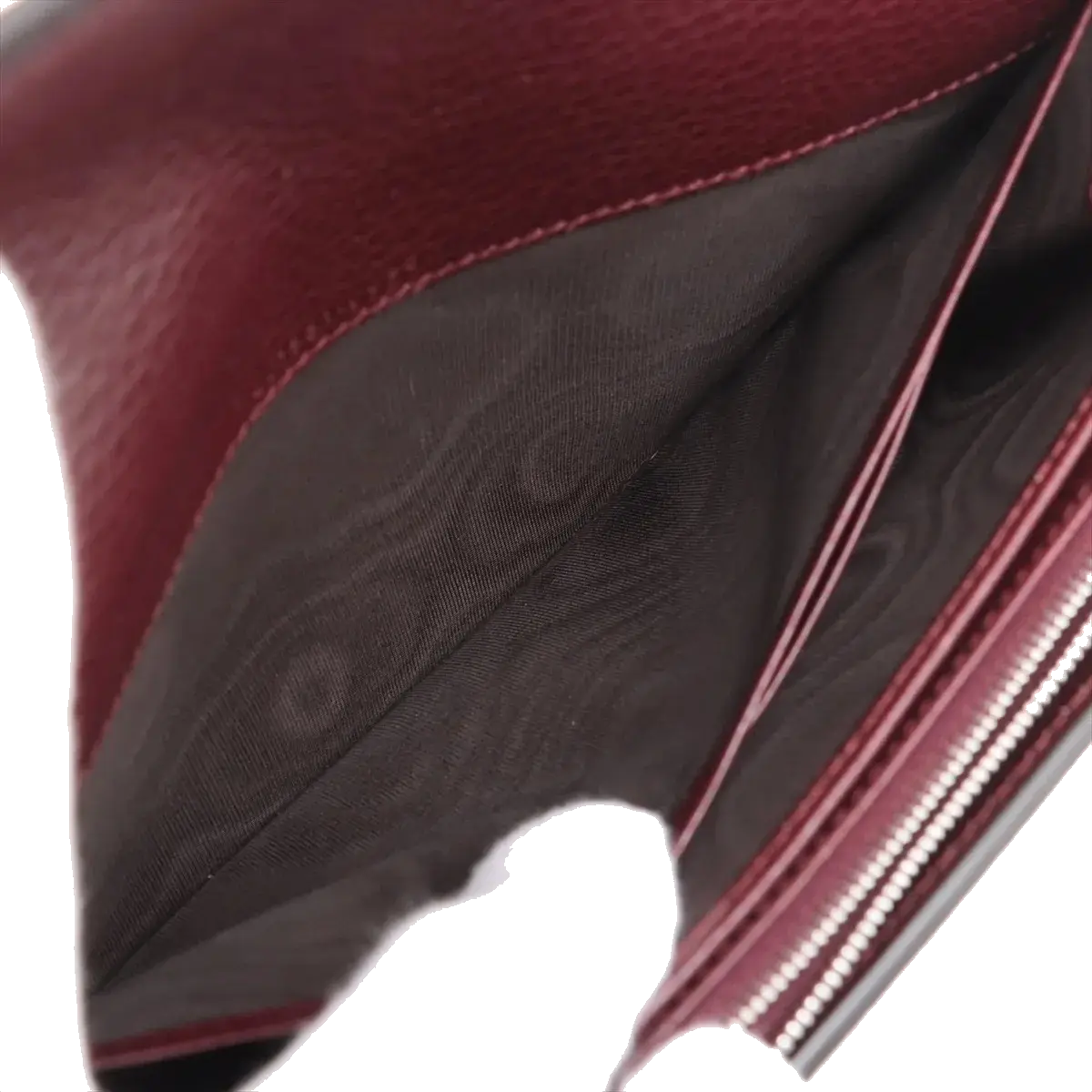 Pre-Loved Dionysus Chain Wallet Crossbody Bag Leather Mini with Aged Silver Hardware, Burgundy