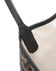 Pre-Loved Saint Louis Tote Goyardine Coated Canvas GM with Black Hardware, Black