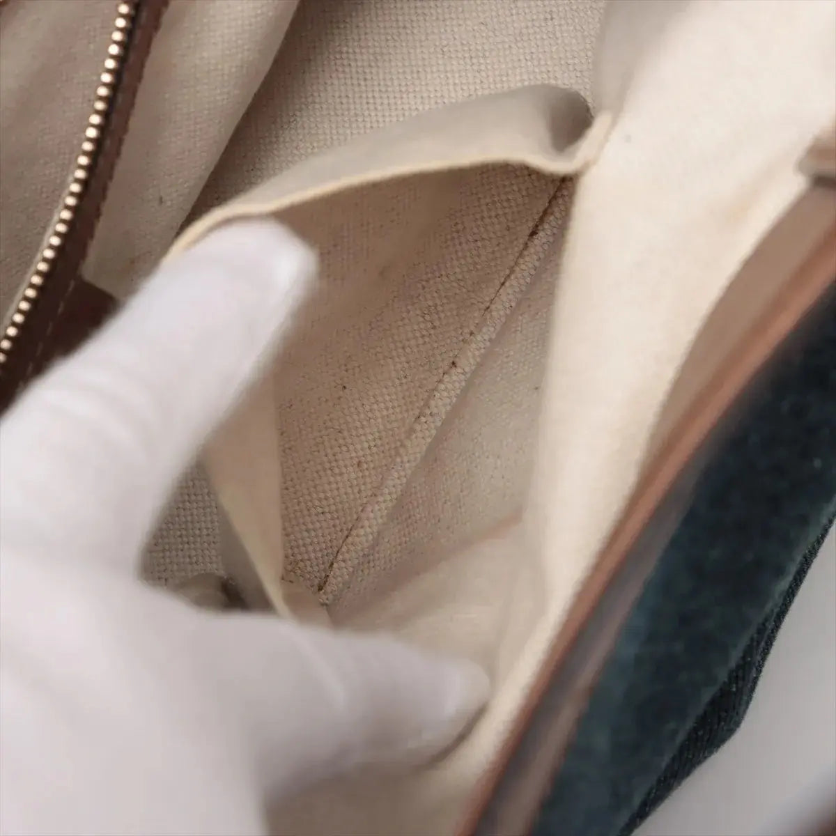 Pre-Loved Craft Tote Denim with Gold Hardware, Blue