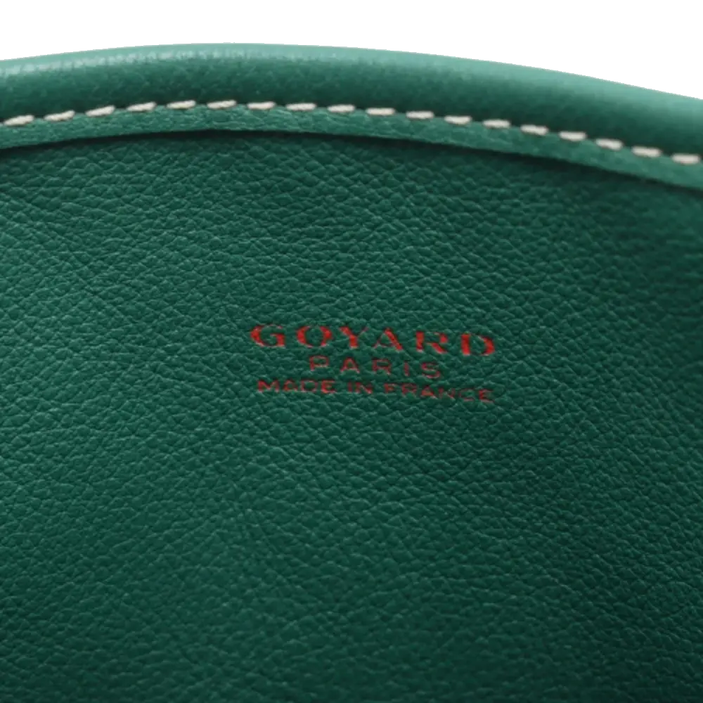 Pre-Loved Anjou Mini Tote Goyardine Coated Canvas Mini, Green