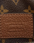 Pre-Loved Tote Tote Leather with Silver Hardware, Brown