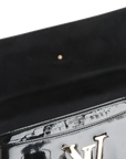 Pre-Loved Louise Clutch Patent Leather with Gold Hardware, Black