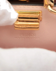Pre-Loved Peekaboo Handbag Leather Micro with Gold Hardware, Pink