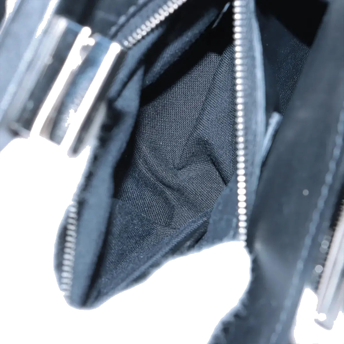 Pre-Loved Peekaboo Handbag Leather Mini with Silver Hardware, Black