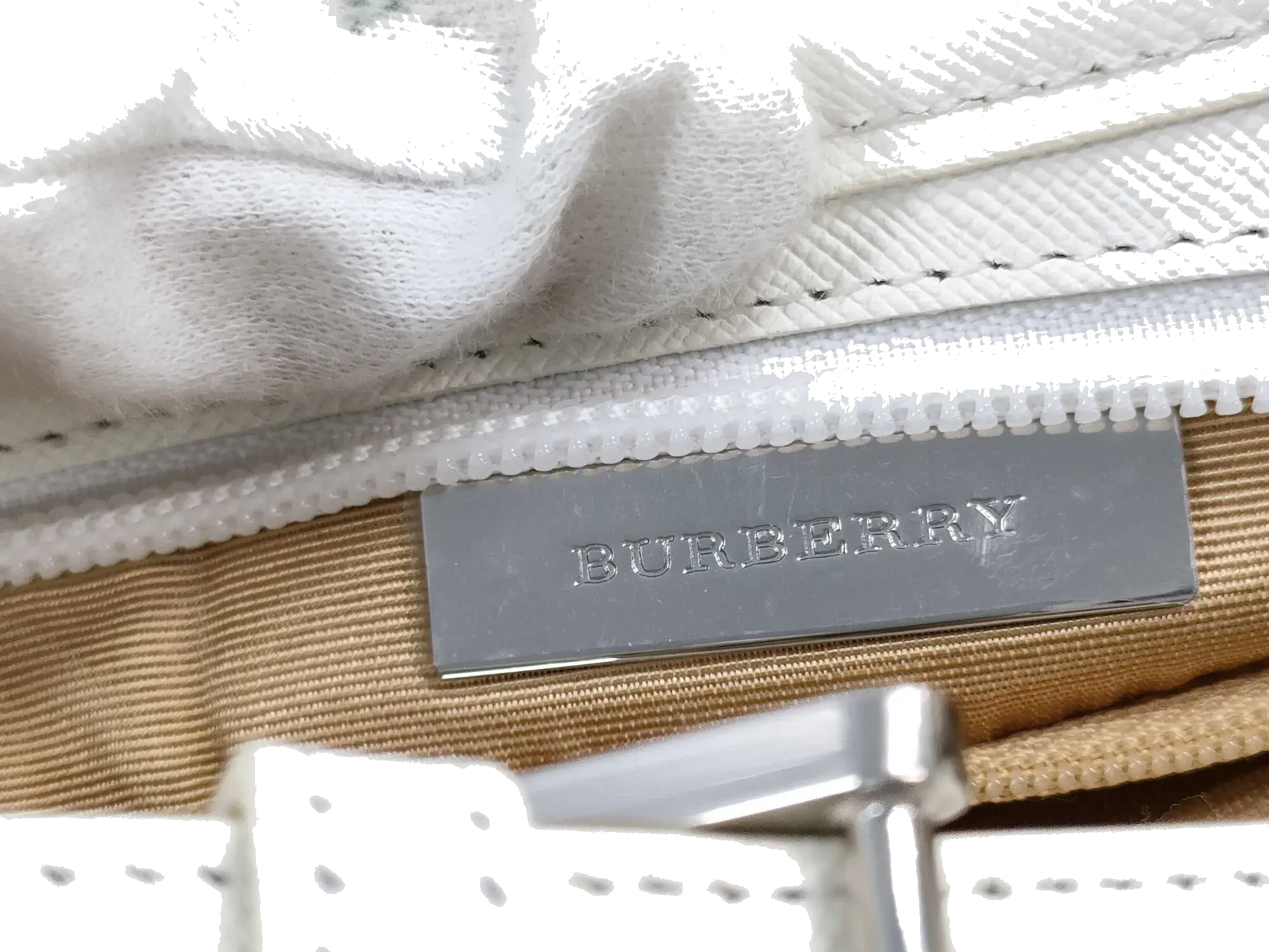Pre-Loved Nova Check Hobo Shoulder Bag Nova Check Coated Canvas Small with Silver Hardware, Beige Multicolor