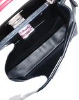 Pre-Loved Peekaboo Handbag Floral Leather Mini with Silver Hardware, Black