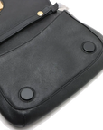 Pre-Loved Blondie Shoulder Bag Leather with Gold Hardware, Black