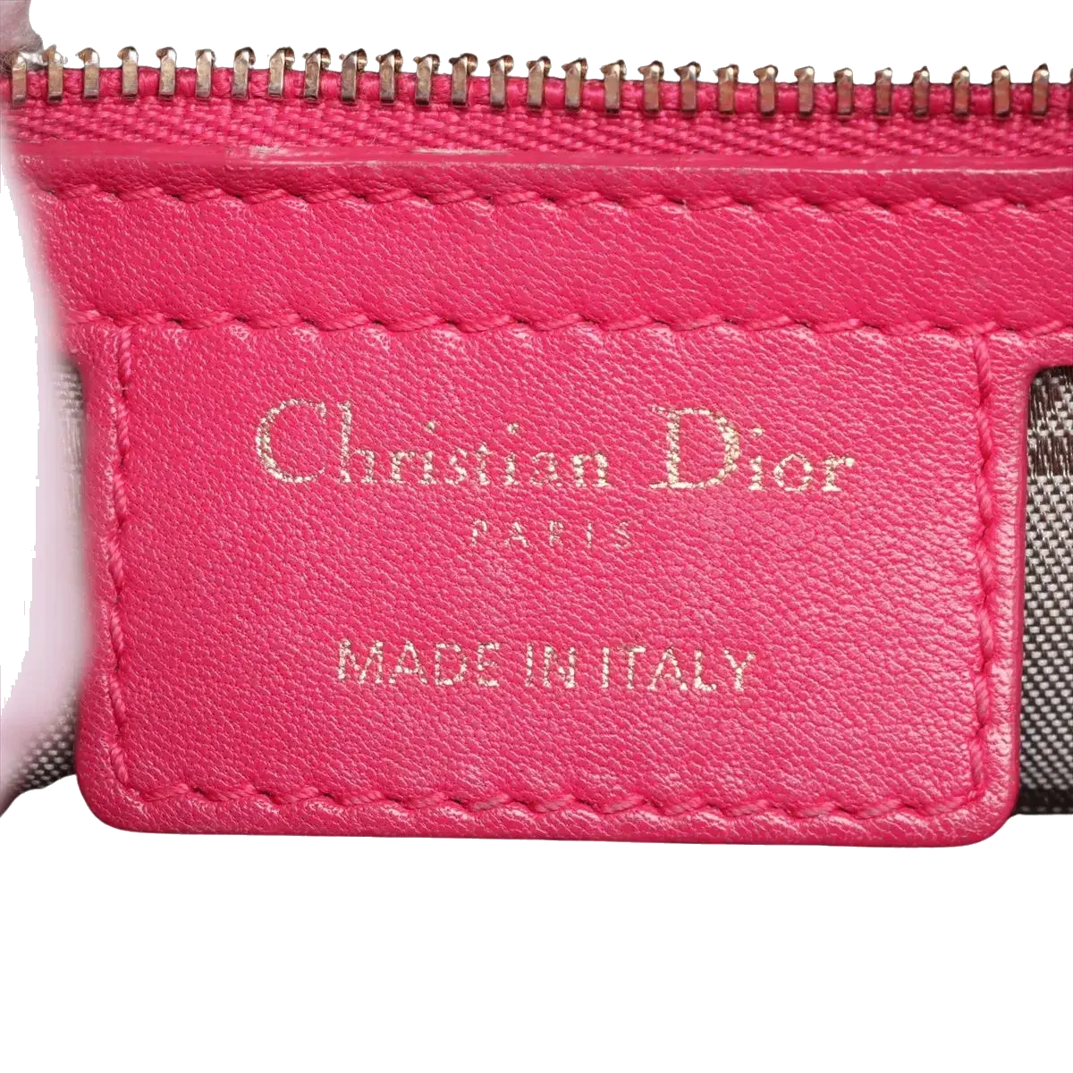 Pre-Loved Lady Dior Handbag Cannage Leather Large with Gold Hardware, Pink