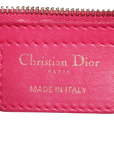 Pre-Loved Lady Dior Handbag Cannage Leather Large with Gold Hardware, Pink