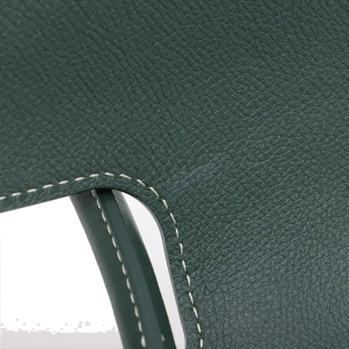 Pre-Loved Saïgon Souple Tote Goyardine Coated Canvas MM with Silver Hardware, Green