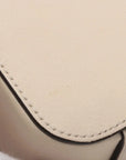 Pre-Loved Interlocking G Crossbody Bag Leather Mini with Gold Hardware, Cream
