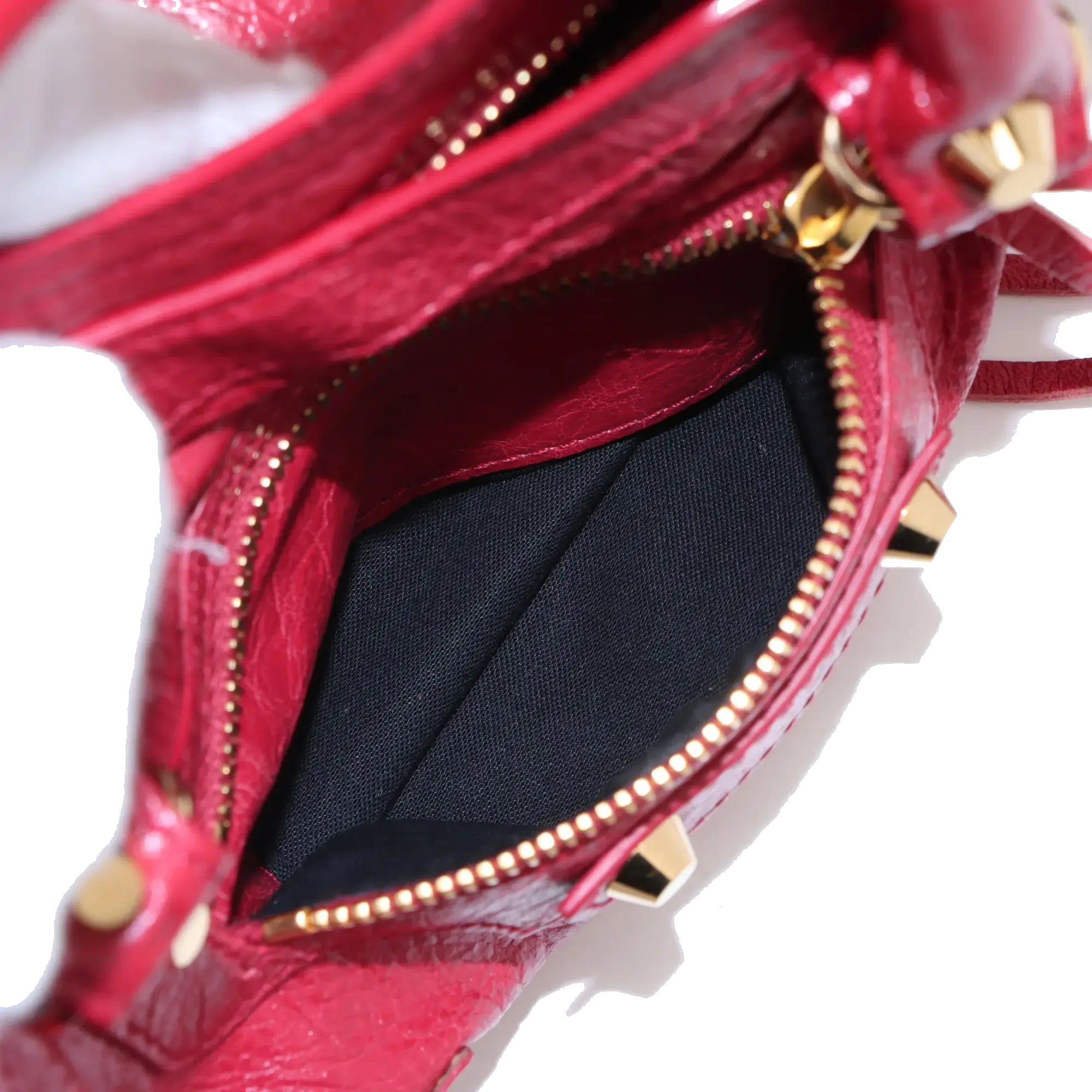 Pre-Loved Classic City Handbag Leather Mini with Gold Hardware, Pink