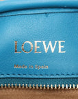Pre-Loved Amazona Handbag Leather Small with Gold Hardware, Blue