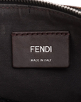 Pre-Loved FF Logo Belt Bag Belt Bag Coated Canvas with Silver Hardware, Brown