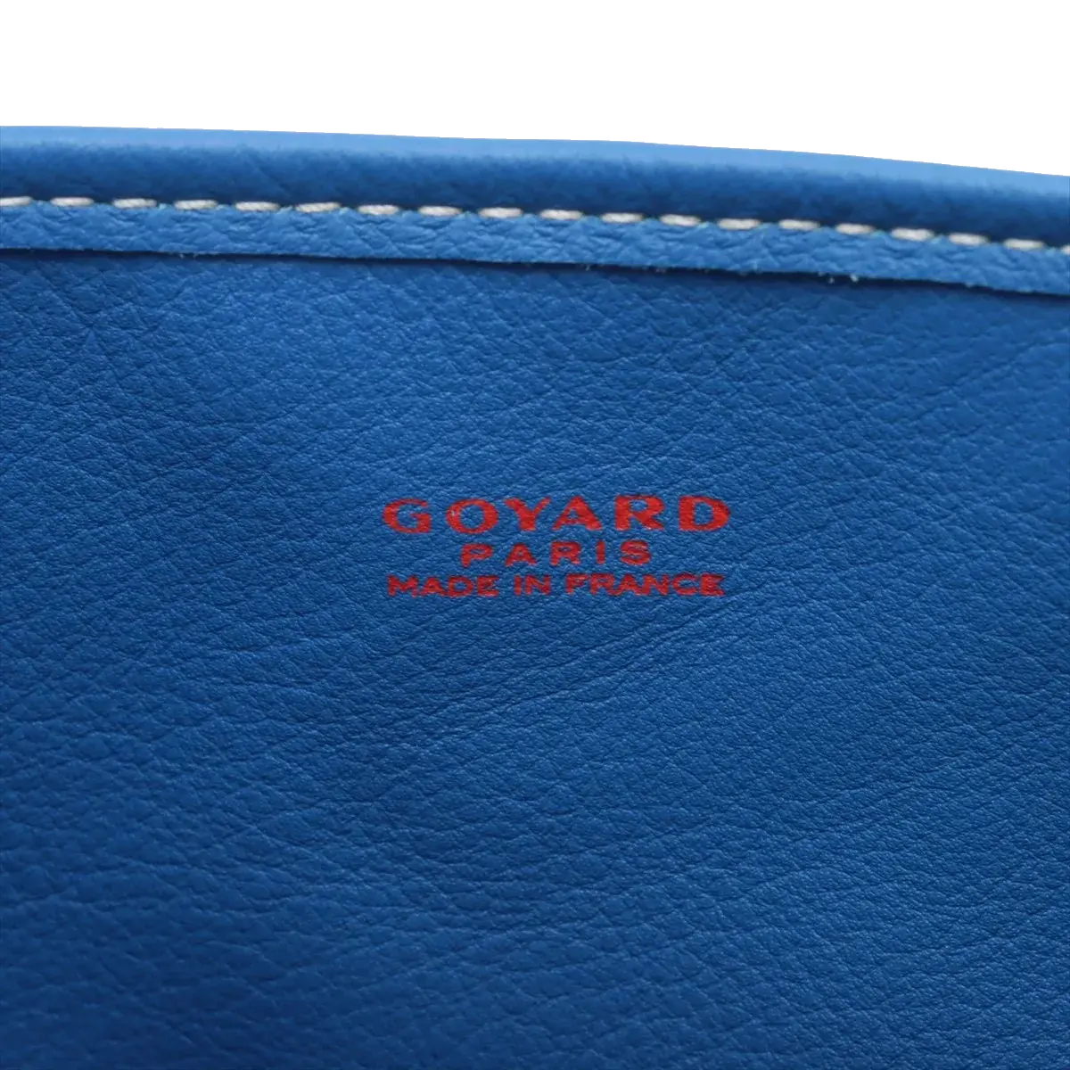Pre-Loved Anjou Tote Goyardine Coated Canvas Mini with Silver Hardware, Blue