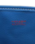 Pre-Loved Anjou Tote Goyardine Coated Canvas Mini with Silver Hardware, Blue