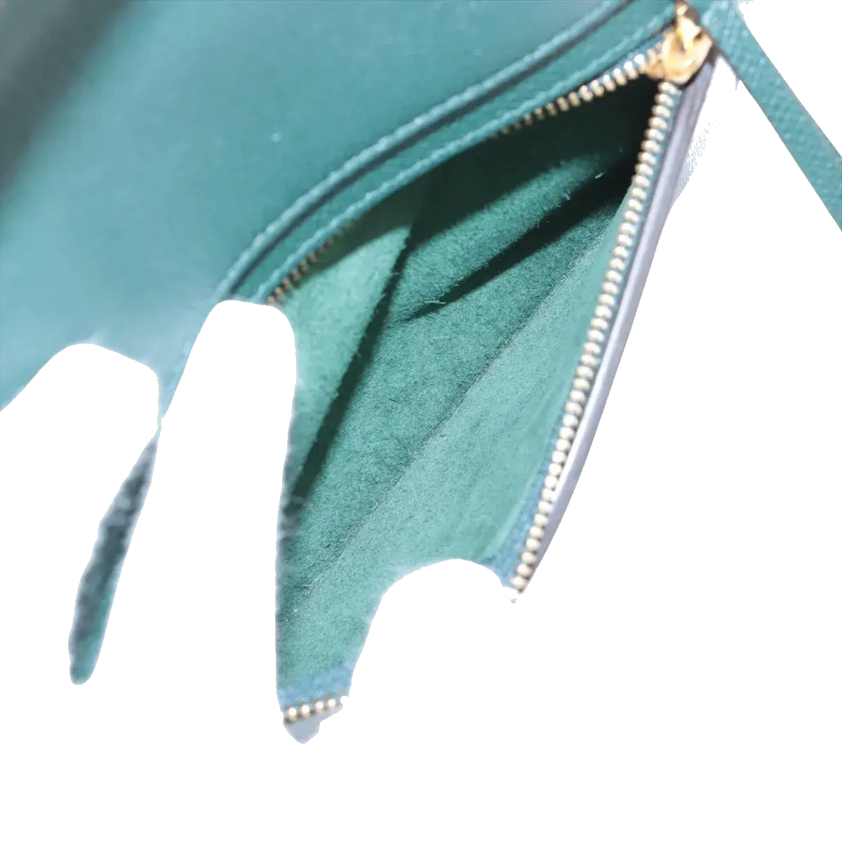 Pre-Loved Belt Bag Handbag Leather Micro with Gold Hardware, Green