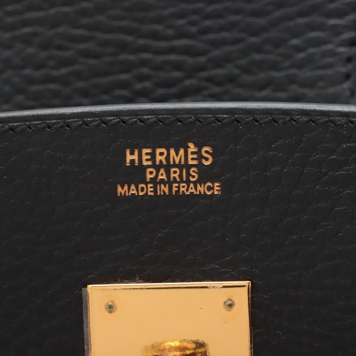 Pre-Loved Birkin Handbag Leather 30 with Gold Hardware, Black