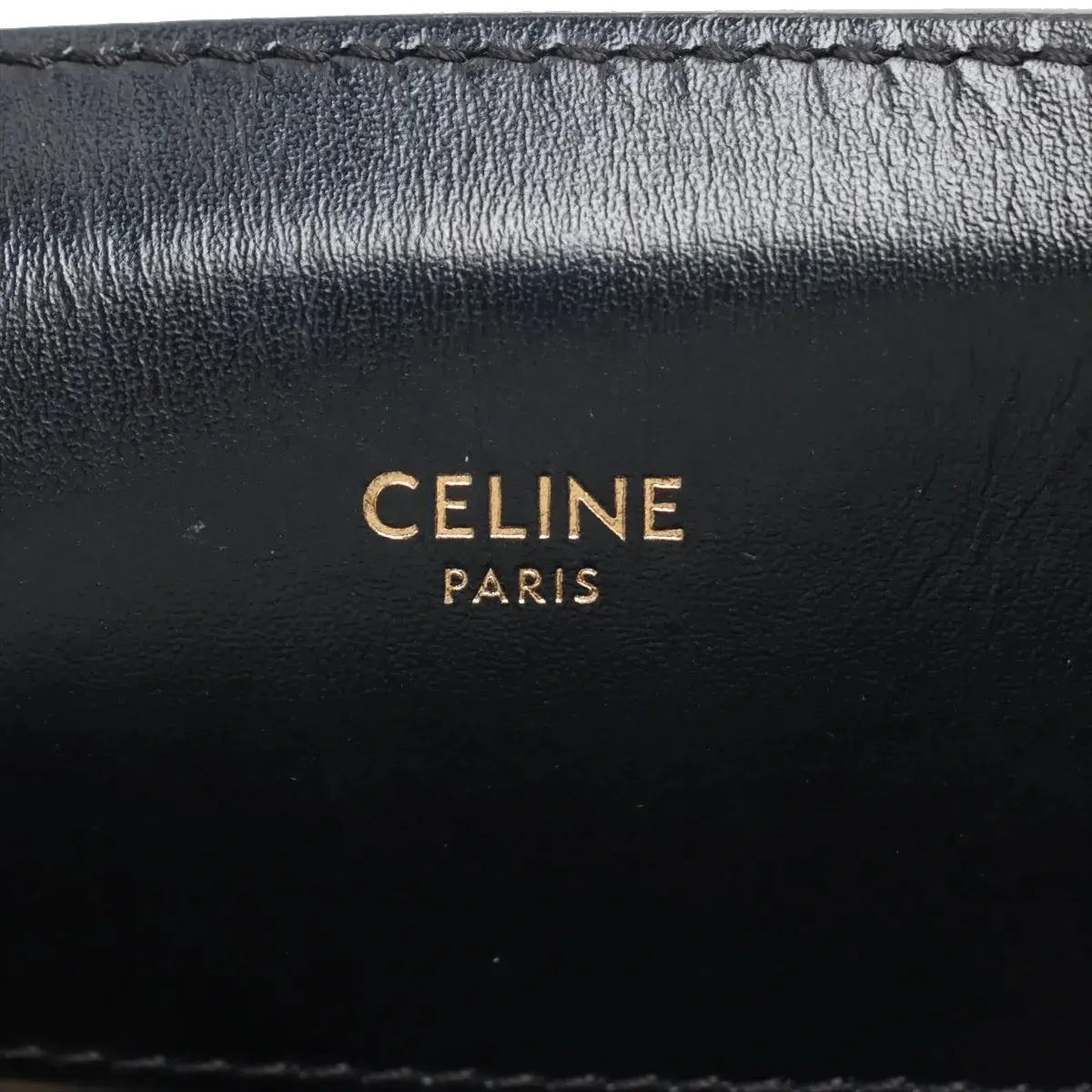 Pre-Loved Triomphe Vertical Cabas Tote Triomphe Coated Canvas Small with Gold Hardware, Beige and Black