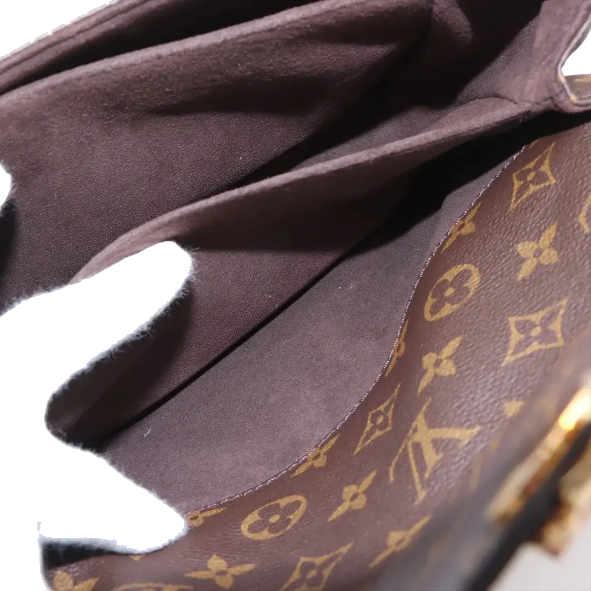 Pre-Loved Pochette Métis Crossbody Bag Monogram Coated Canvas with Gold Hardware, Brown