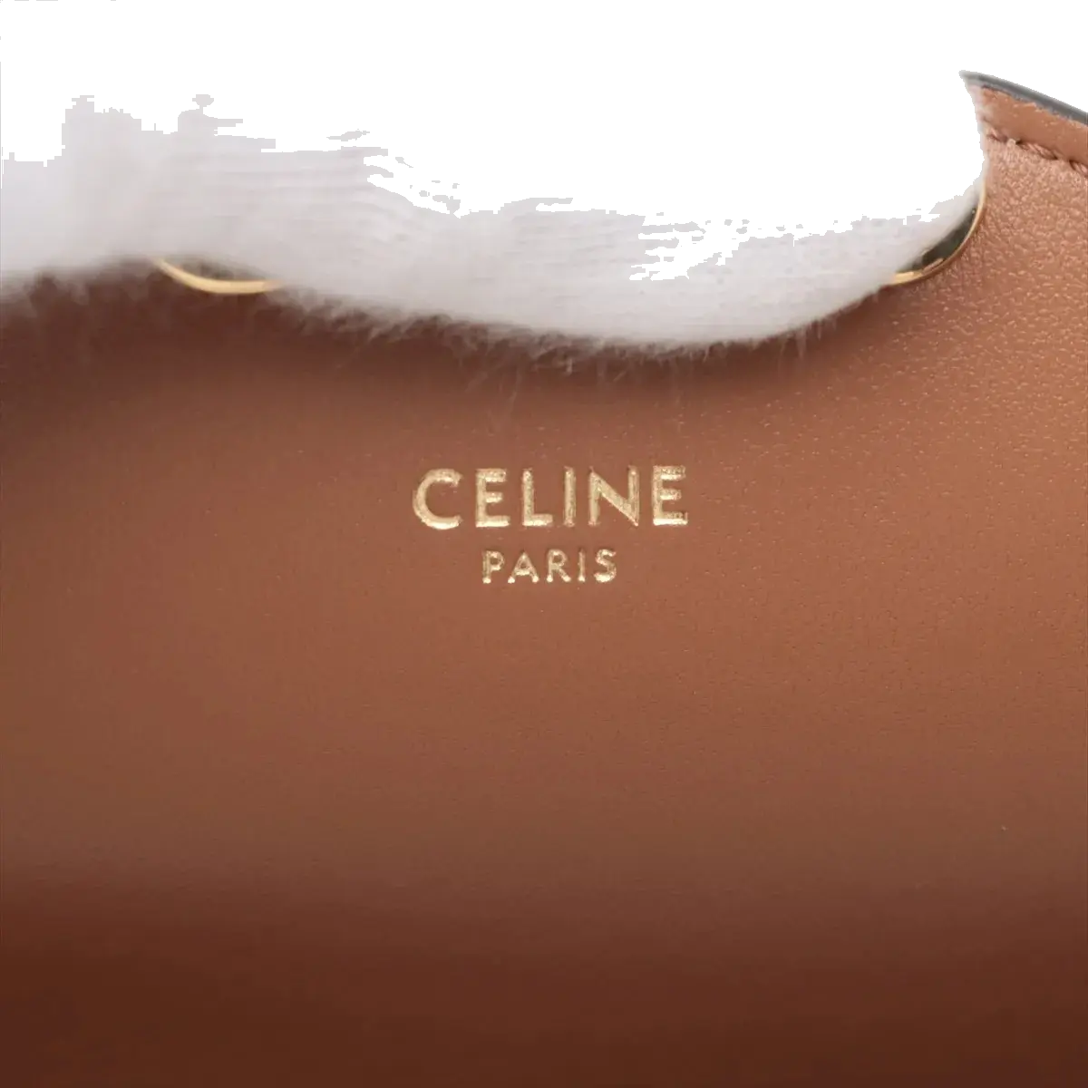 Pre-Loved Triomphe Wallet on Chain Crossbody Bag Triomphe Canvas with Gold Hardware, Beige and Tan