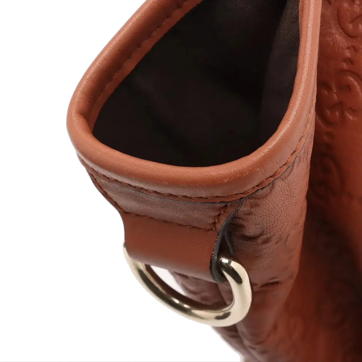 Pre-Loved Guccissima Tote Guccissima Leather with Silver Hardware, Cognac