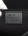 Pre-Loved Abbey D-Ring Tote GG Monogram Coated Canvas with Gold Hardware, Black